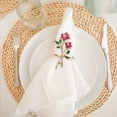 thumbnail image 4 of Juego de 6 servilleteros de rosas, servilleteros para el Día de San Valentín, servilleteros para mesa de comedor, decoración de Metal, flores huecas, 4 of 5