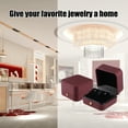 thumbnail image 5 of Unique Bargains 1Pc Earrings Box Jewelry Display Stand Earrings Organizer Case Plastic Gift Box for Wedding Red, 5 of 7