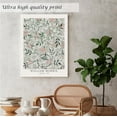 thumbnail image 6 of Induslyfe Large Framed Sage Green Vintage Wall Art Canvas Decor Set of 3, Matisse Wall Art Prints Poster Mid Century Modern Art, Aesthetic Floral Botanical wall art bedroom living room bathroom 18x24, 6 of 7