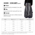 thumbnail image 6 of Mrmall Mens Baggy Loose Fit Jeans Wide Leg Long Jeans Vintage Y2K Hip Hop Denim Jeans Streetwear, 6 of 6