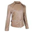 thumbnail image 1 of Chaqueta Del de La Motocicleta de La PU de Las Mujeres Chaqueta de Outcoat Casual S Salvador chaqueta de las mujeres de manga larga, 1 of 10