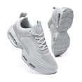thumbnail image 2 of Men's Breathable Mesh Air Cushion Running Shoes, Lightweight Lace-Up Athletic Sneakers, Shock Absorbing Comfortable Footwear for Gym, Walking, and Daily Activities, 2 of 10