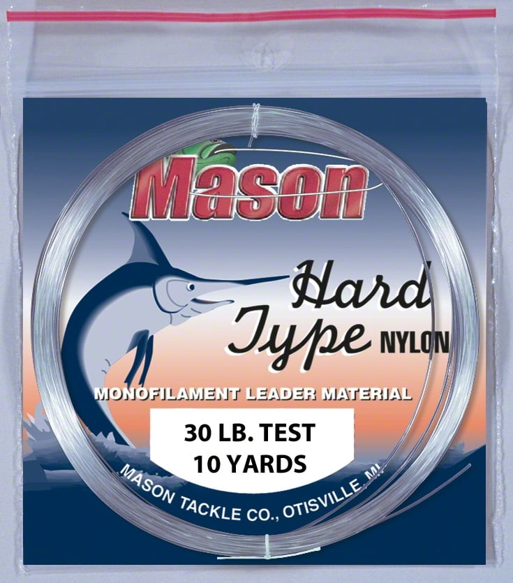 Mason HD30 Hard Type Nylon Leader Material 30 lb 10 yd Coil