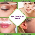 thumbnail image 2 of 6 Pieces Eyebrow Razor Shaper Shavers Trimmers for Women and Men Face Hair Removers,green, 2 of 3