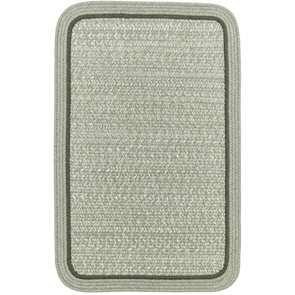 Rhody Rug CC68R084X108S 7 x 9 ft. Casual Comfort Mistletoe Banded Braided Rug, Rectangle