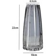 thumbnail image 2 of Flower Vases, Modern For Home Decoration,22cm Clear Glass Decorative Vase - For Home,desk,table,shel, 2 of 2