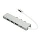 thumbnail image 2 of Hub USB C a USB de alta velocidad 1 puerto USB 3.0 3 puertos USB 2.0 1 puerto de alimentación USB C Adaptador multipuerto de concentrador USB C Plata, 2 of 5