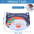 thumbnail image 4 of Cubierta de capó de coche Unique Bargains 63x47" Banner de poliéster Santa Claus con fondo de cuadros en blanco y negro 1 Pc, 4 of 7