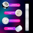 thumbnail image 3 of Eurhowing 102-Pack LED Glow Sticks, Light Up Foam Sticks with 3 Modes, LED Foam Glow Batons Flashing Party Supplies for Rally Rave Cheer, Christmas (Blue), 3 of 9