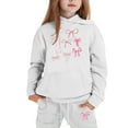 thumbnail image 3 of WOYY Toddler Girls 2 Piece Bow Print Hoodie Jogger Pants Outfits Sweatsuits, Sizes 2-3T, 3 of 3