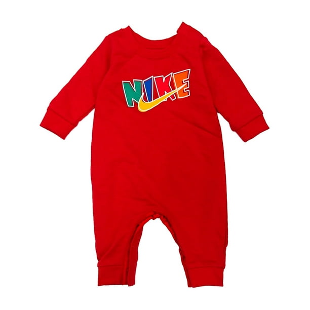 Nike - Nike Infant Boys Colorful Red Swoosh Baby Outfit Jumpsuit ...
