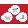 thumbnail image 1 of Designer Stencils Butterfly Cookie Stencils Small Beige/Semi-Transparent, 1 of 4