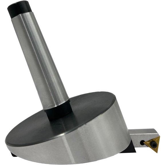 ASSORTS 4" Large-Diameter Fly Cutter 100 mm with TNMG16 Indexable Carbide Tip, Precision-Ground 3MT Morse Taper Shank, Heavy Tool Steel 2-Piece Body & 1/2" Holder for Lathe/Mill Facing