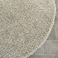 thumbnail image 6 of SAFAVIEH Clyde Solid Plush Polyester Shag Runner Rug, Silver, 2'3" x 8', 6 of 11