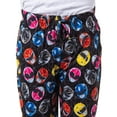 thumbnail image 3 of Power Rangers Mens' All-Over Tossed Print Red Pink Black Yellow Power Ranger Helmet Sleep Lounge Pajama Pants, 3 of 6