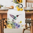 thumbnail image 5 of Table Runner Spring Flowers Table Decoration for Kitchen Dinning Butterfly Bird Table Decoration for Indoor Outdoor Party Wedding Decor 13x72 Inch, 5 of 7