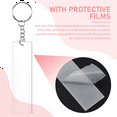 thumbnail image 6 of 120 Pieces Rectangle Acrylic Key Chain Blank Transparent Acrylic KeyChain Blank, 6 of 8