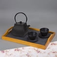 thumbnail image 6 of Creative Home Kyusu 47 Oz Black Cast Iron Teapot with Removable Infuser, 6 of 14