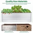 thumbnail image 4 of Funcid 6x3x2ft Galvanized Raised Garden Beds Large Metal Garden Beds Galvanized Steel Planter boxes Outdoor for Vegetables Flowers Herbs, 4 of 10