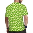 thumbnail image 2 of Wukai Daisies Flowers Print Men's Short-Sleeved Mesh T-Shirt,Quick-Dry Short Sleeve Workout T-Shirt-, 2 of 8
