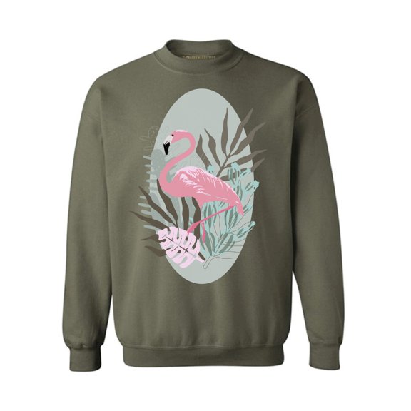 Awkward Styles Tropical Flamingo Unisex Crewneck Pink Flamingo Crewneck for Him Flamingo Collection Pink Flamingo Crewneck for Women Funny Summer Sweater for Men Pink Flamingo Pink Flamingo Outfit