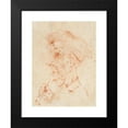 thumbnail image 2 of Pier Leone Ghezzi 14x18 Black Modern Framed Museum Art Print Titled - Head of a Man In&nbsp;Profile (18th&nbsp;Century), 2 of 5