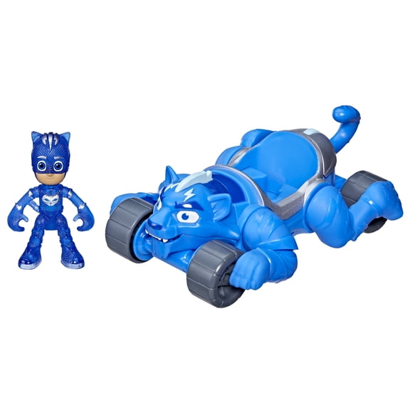 PJ Masks Animal Power Catboy Animal Rider, Cat-Car Toy and Action Figure, Preschool Toys