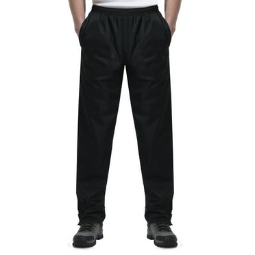 iCreek Men's Rain Pants Waterproof Over Pants Windproof Lightweight Hiking Pants Work Rain Outdoor for Golf, Fishing