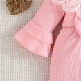 thumbnail image 6 of aidice Newborn Girl Clothes Infant Lace Bow Ruffle Onesie Cute Comfy Toddler Baby Clothes Fashion, 6 of 7