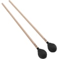 thumbnail image 1 of HUGFEGWE Keyboard Marimba Mallets, 1 Pair Soft Playing Yarn Head Mallet Replacement Comfortable with Maple Handle for Beginner for Percussion Instruments(black) CJB91-45896, 1 of 9