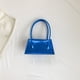 thumbnail image 5 of Bolsa De Hombro Bolso de axila para mujer, diseño de cocodrilo de cuero PU, monedero informal para mujer (azul) Tmvgtek Para Estrenar, 5 of 9