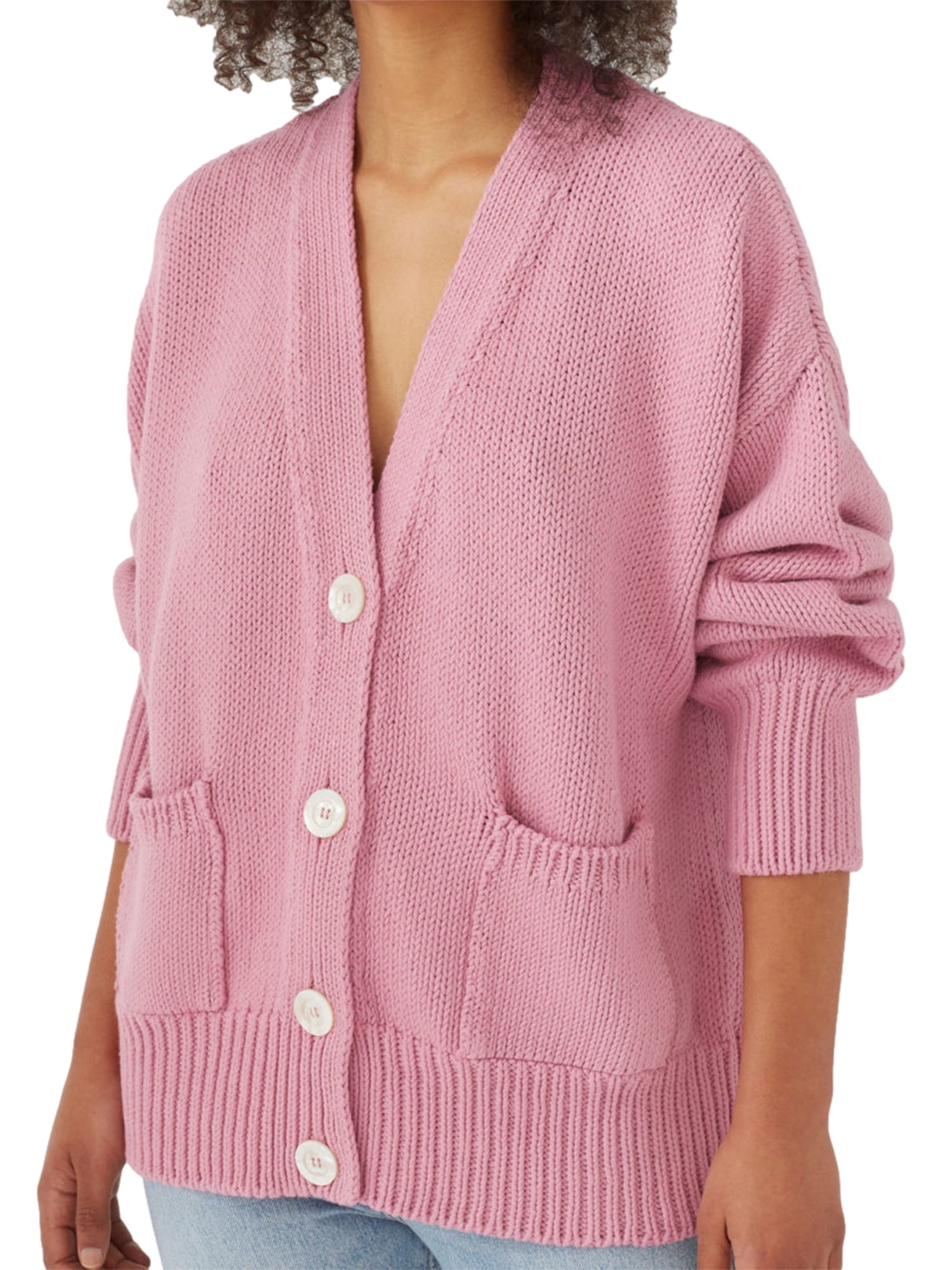 oversized button up sweater