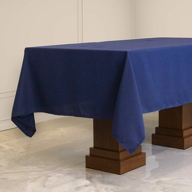 Kadut Rectangle Tablecloth 70 x 120 Inch Navy Blue Rectangular Table cloth for 6 or 8 Foot Table Heavy Duty Stain Proof Table cloth for Parties