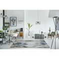 thumbnail image 2 of 5'x8' Grey Navy Machine Woven Tropical Indoor Area Rug, 2 of 6