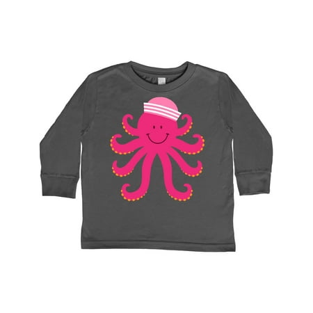 

Inktastic Octopus Ocean Sea Creature Girls Gift Toddler Toddler Girl Long Sleeve T-Shirt
