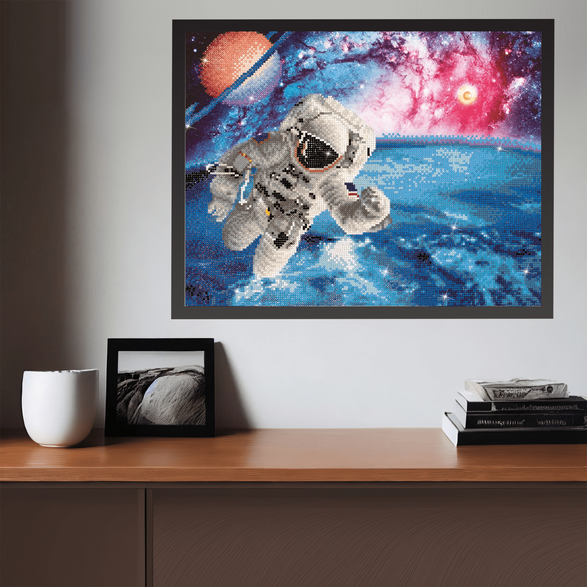 Diamond Dotz Beam me up! Space Diamond Painting Kits for Adults - Diamond Art Kits a Relaxing Creative Craft Kit with Dotz Gems 18.1"x22.4"