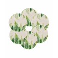 thumbnail image 7 of 15 Inch Round Placemats Set of 6, Spring Leaves Non Slip Heat Insulation PP Table Mats, Pastoral Garden Botanical Rustic Burlap Washable Place Mats for Kitchen Dining Party Table Decor, 7 of 7