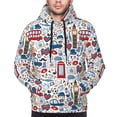 thumbnail image 2 of Bingfone London Symbols1 Men's Drawstring Hoodie Long Sleeve Pocket Sweatshirts-3X-Large, 2 of 6