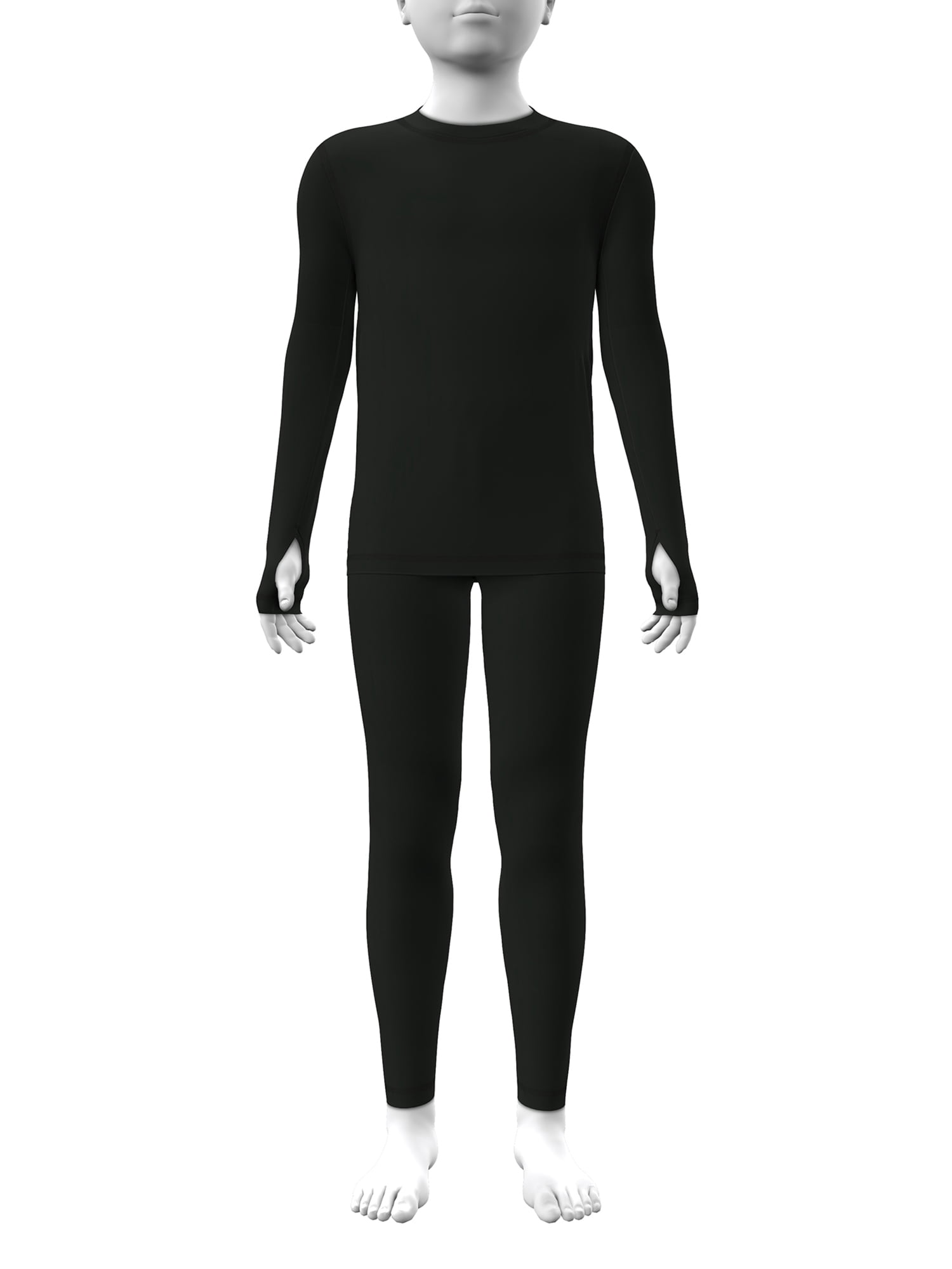 Athletic Works Boys Performance Thermal Base Layer 2PC Set, Sizes XS-XXL