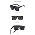 thumbnail image 4 of Bright Black All Greyladies Men's Sunglasses Oversized Square Rimless Sunglasses Uv400 Sunglasses Trend Big Frame One-piece Sunglasses New Men, 4 of 4