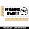 thumbnail image 2 of Missing Ewe You Sheep Teacher Student School Self-Inking Rubber Stamp Ink Stamper - Black Ink - Small 1-1/2 Inch, 2 of 7