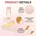 thumbnail image 3 of Uxcell Velvet Wired Ribbon, Velvety Gold Crushed Ribbons Double Faced Gift Wrapping Binding for Crafts Chrismas Tree Decoration Soft Pink, 3 of 7