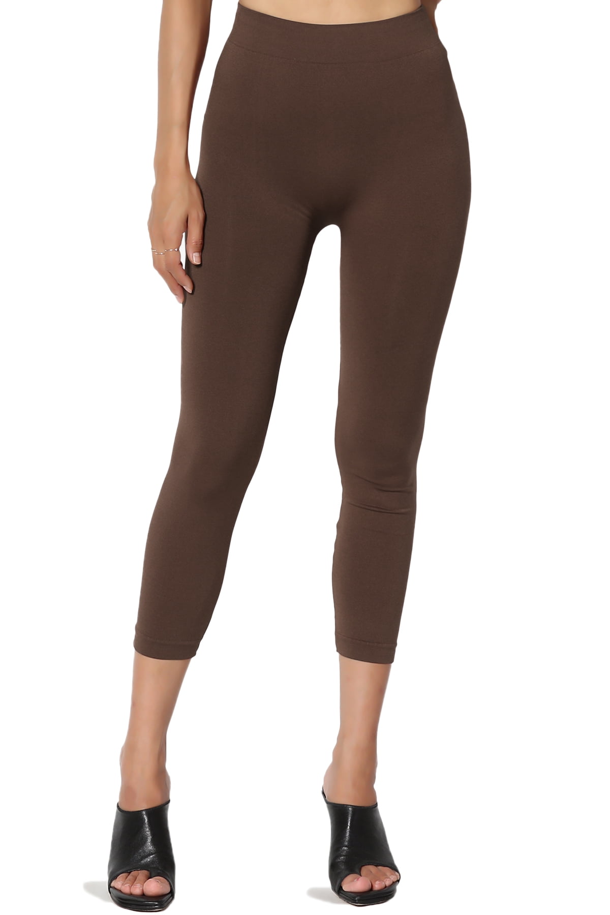 Opaque Microfiber Mid Calf Tights 
