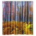 thumbnail image 1 of ABPHQTO Cortina de ducha de bosque de otoño Cortina de ducha impermeable 160x180 cm, 1 of 2