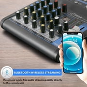Pyle PMXU43BT - 4-Ch. Bluetooth Studio Mixer - DJ Controller Audio Mixing Console System