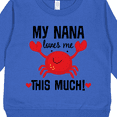 thumbnail image 3 of Inktastic Nana Loves Me Grandson Toddler Sweatshirt, 3 of 4