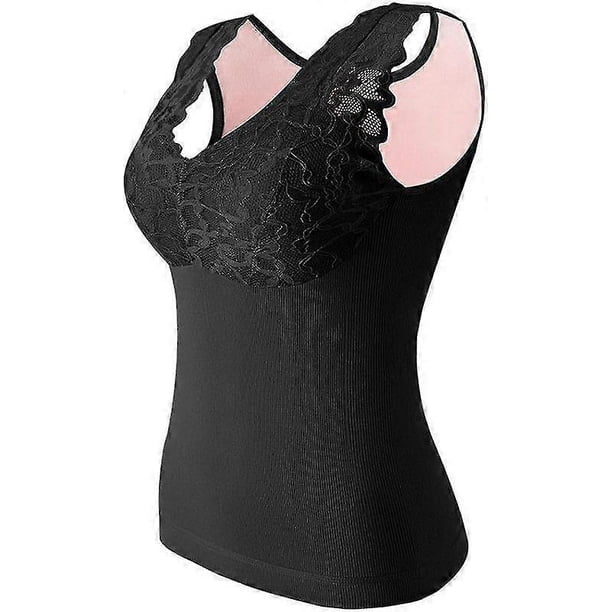 Chaleco térmico reafirmante Energy Stone, chaleco moldeador iónico para mujer, camiseta sin mangas térmica autocalentable para mujer, ropa interior con sujetador incorporado que moldea la figura.