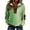 #0141Multicolor, variant on Saint Patrick's Day Color Block Half Zip Pullover Jacket for Women with Stand Collar Long Sleeve Casual Print Sweatshirt Outerwear
