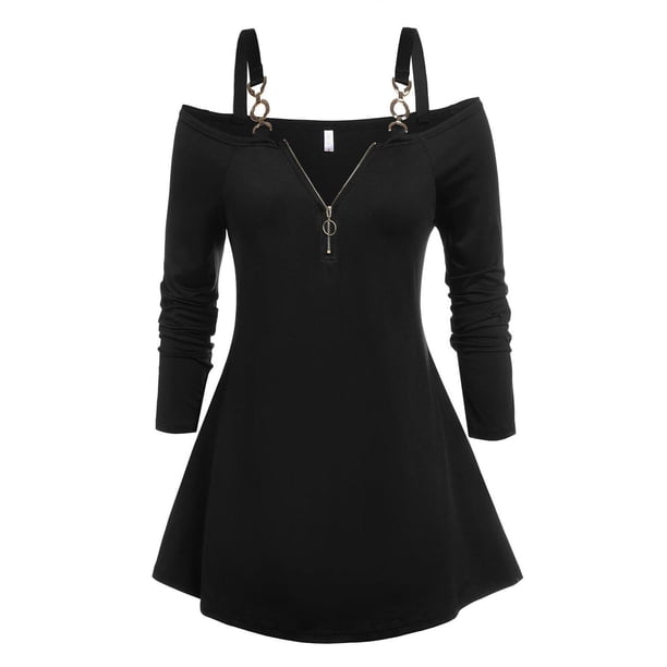 Cadenas Metálicas Abierto de Talla Extra con Cremallera Frontal Rosegal Camisetas tallas grandes