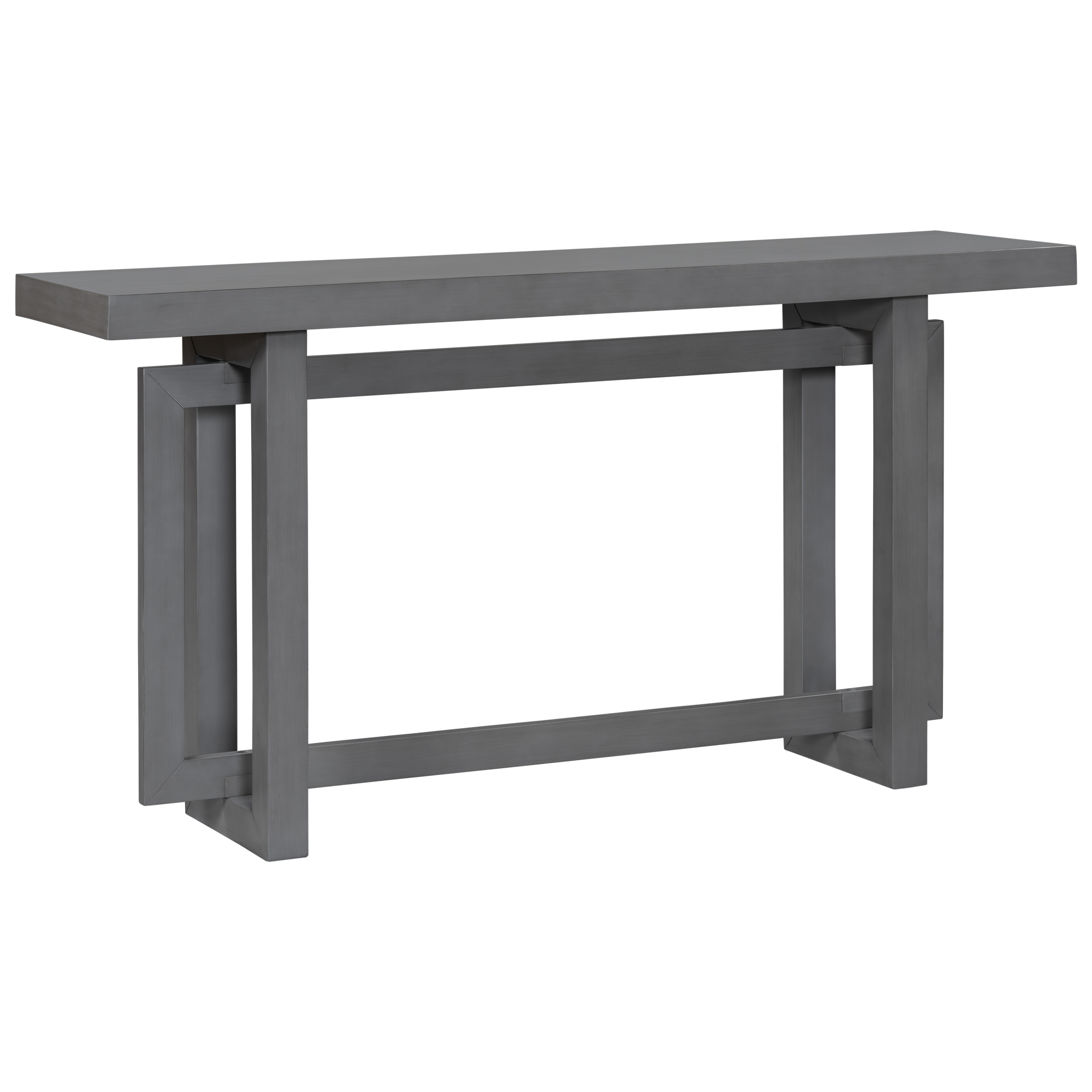 Harper & Bright Designs Wood Narrow Console Table , Extra Long Entryway Table for Hallway and Entryway , Dawn Grey